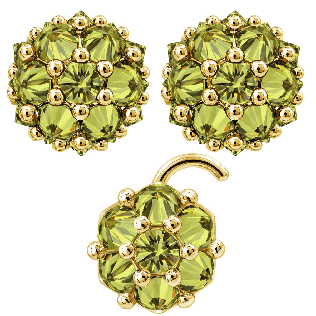 Earrings Nose Stud Set