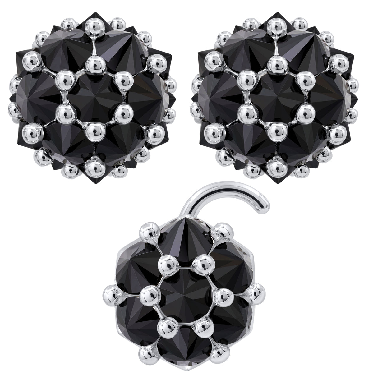 Earrings Nose Stud Set