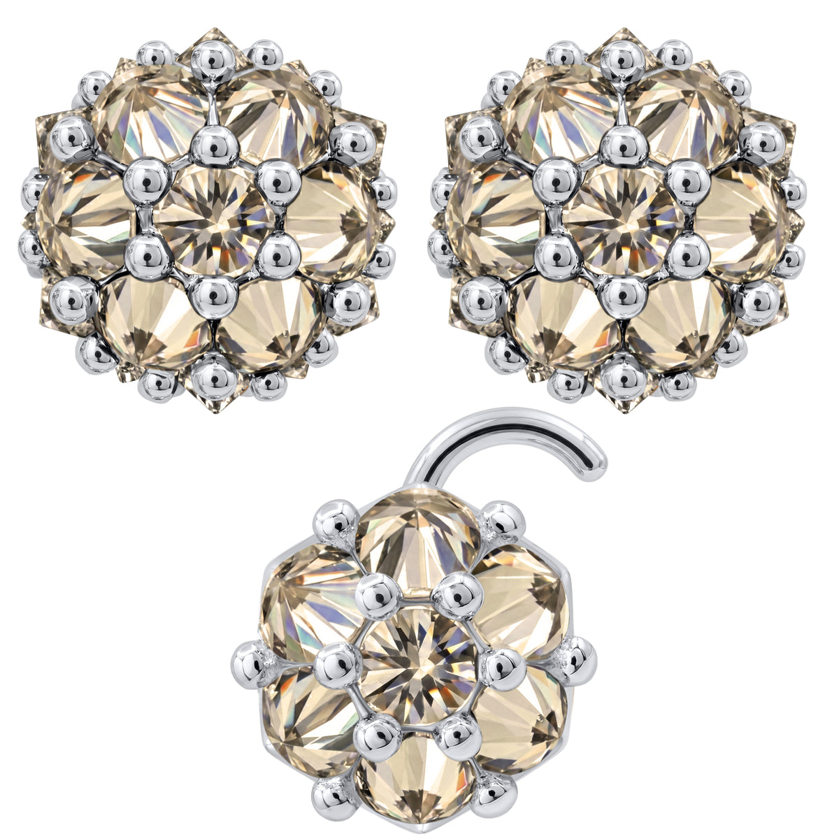 Earrings Nose Stud Set