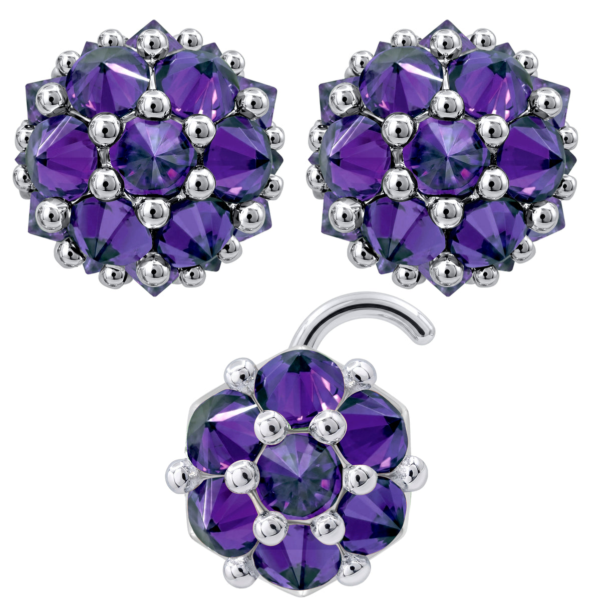 Earrings Nose Stud Set
