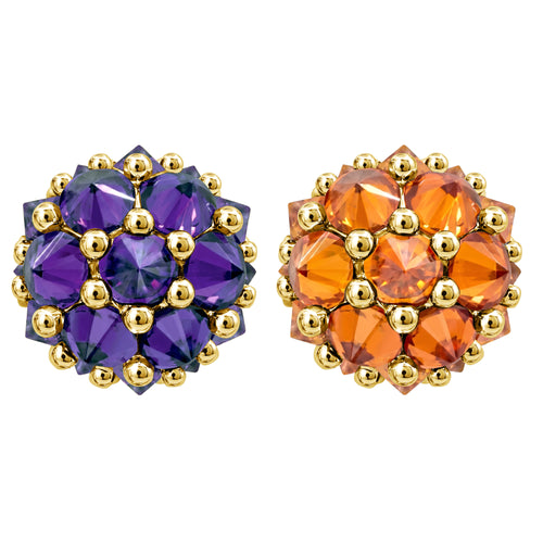 Pompom Flowers Earrings