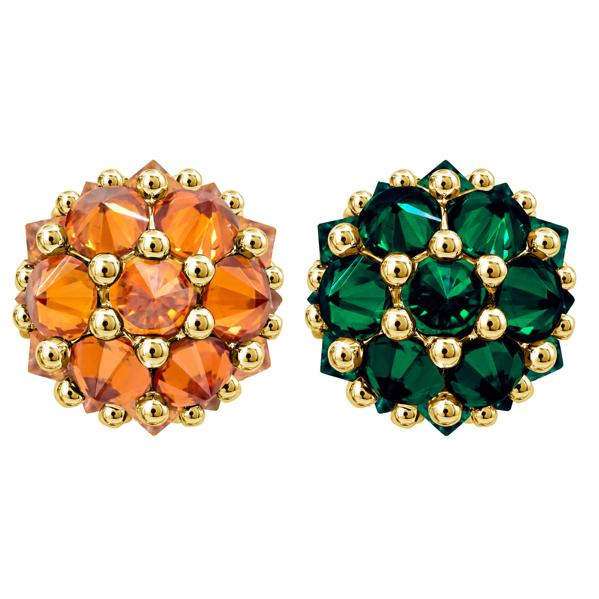 Pompom Flowers Earrings