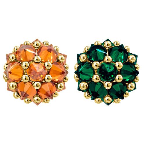 Pompom Flowers Earrings