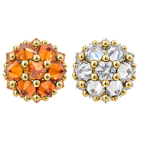 Pompom Flowers Earrings
