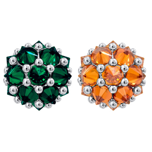 Pompom Flowers Earrings