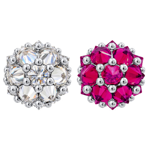 Pompom Flowers Earrings